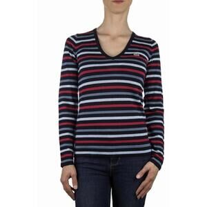 Lacoste Wool Sweater‎ Women's 38 Striped Woolmark